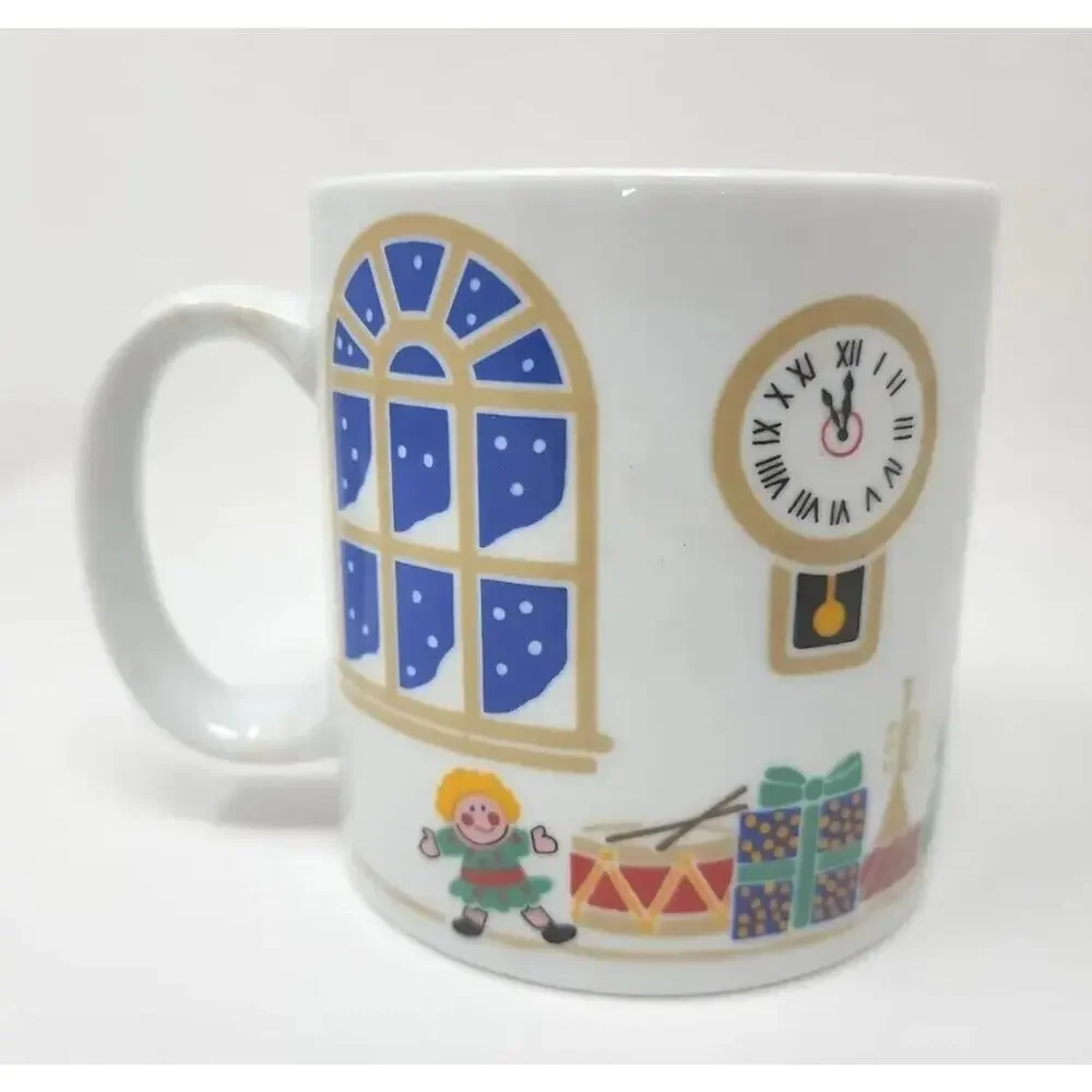 Vintage Avon Christmas Lights Mug Santa Tree Toys Reindeer New‎ in box U35